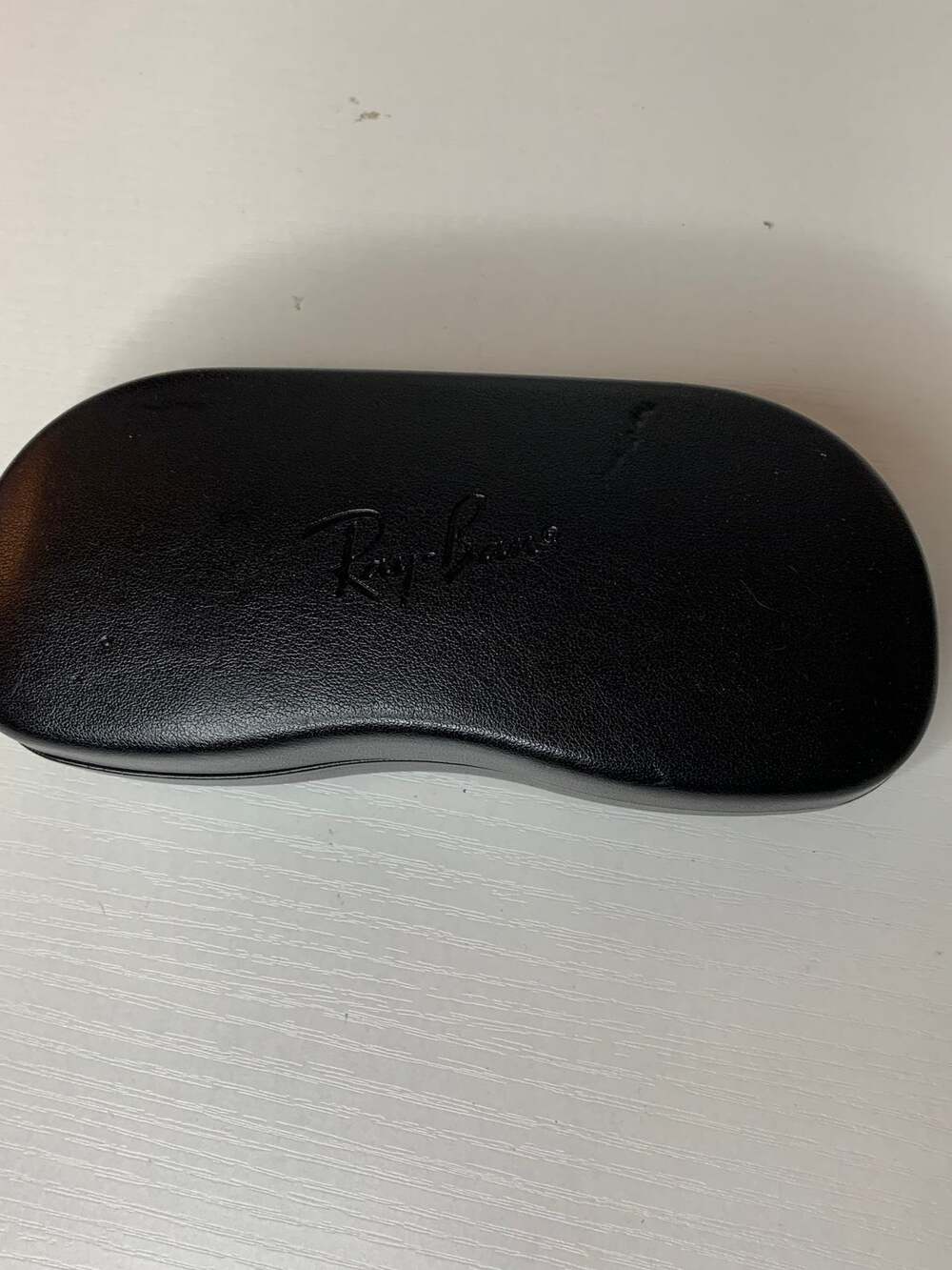 Ray-Ban Sunglasses Eyeglasses Case Black Hard Shell Clamshell Logo Lined
